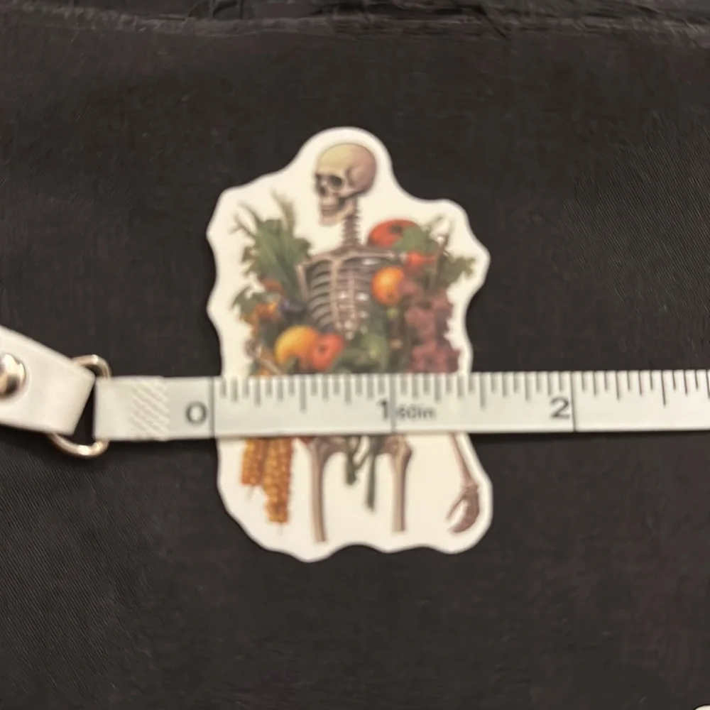 Floral skull stickers/decals.